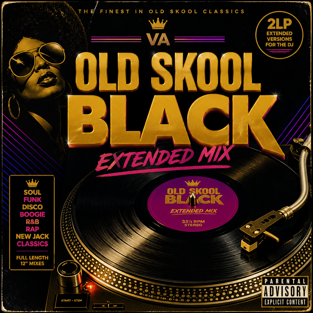 Capa do pack VA - Old Skool Black Extended Mix