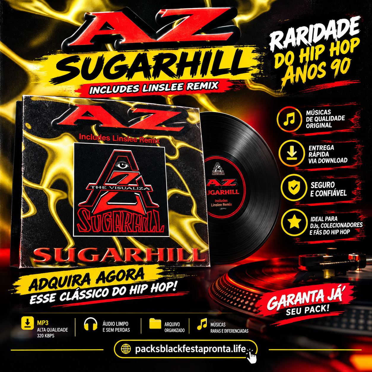 Capa do disco AZ – Sugarhill | Inclui Linslee Remix