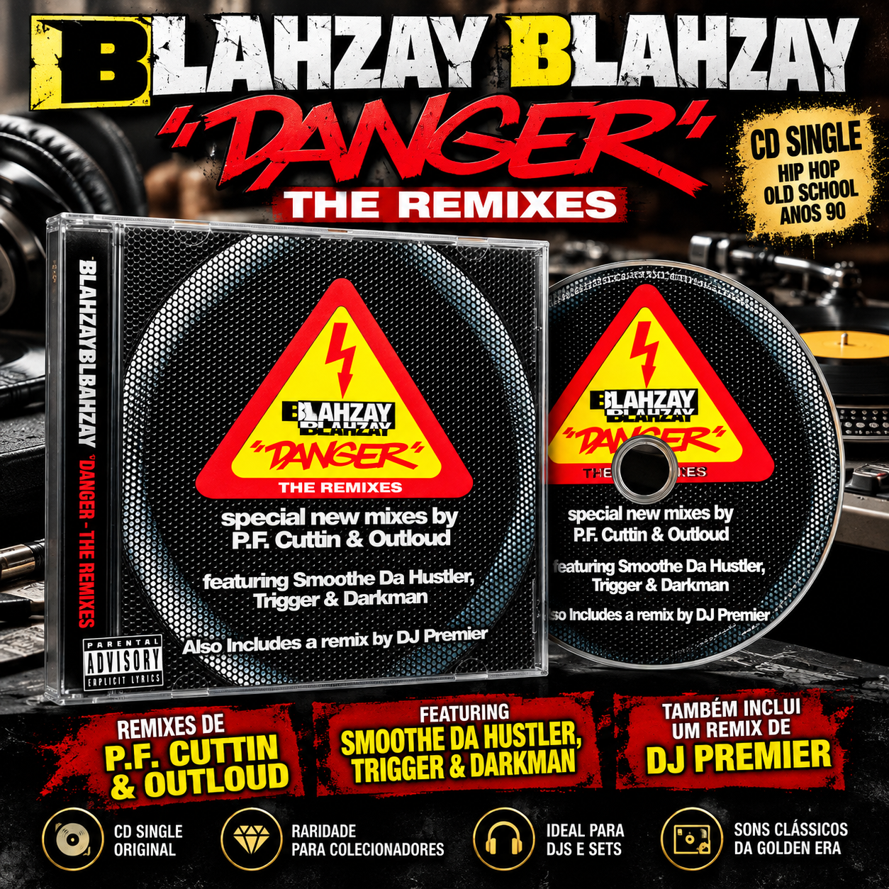 Capa do disco Blahzay Blahzay - The 'Danger' (Remixes) (CD Single)