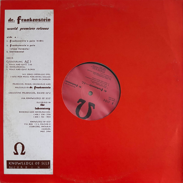 Capa do disco Dr. Frankenstein – Frankenstein's Pain / Peace And Quiet (1995)